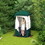 Outsunny Portable Shower Tent, Privacy Shelter, Camping Dressing Changing Tent Room with Solar Shower Bag, Floor and Carrying Bag, Green W2225P200366