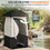 Outsunny Portable Shower Tent, Privacy Shelter, Camping Dressing Changing Tent Room with Solar Shower Bag, Floor and Carrying Bag, Black W2225P200368