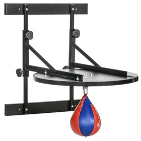 Soozier Adjustable Speed Bag Platform, Wall Mounted Speed Bags for Boxing, with 360-Degree Swivel and 10" Speedbag W2225P200379