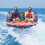 Outsunny 3 Person Towable Tubes for Boating, Spacious Family Size Inflatable Boat Tube Blow Up Couch w/ Front and Back Tow Points for Multiple Riding Positions Water Sports, American Flag Pattern