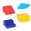 Qaba Foam Play Set for Toddlers and Children, Easy-to-clean 4 Piece Soft & Safe Kids Climbing Set for Crawling or Sliding, Multicolor W2225P200410