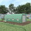 Outsunny 19' x 10' x 7' Walk-in Tunnel Greenhouse with Zippered Door & 8 Mesh Windows, Large Garden Hot House Kit, Galvanized Steel Frame, Green W2225P200411