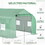 Outsunny 11.5' x 10' x 7' Walk-in Greenhouse, Tunnel Green House with Zippered Mesh Door and 6 Mesh Windows, Gardening Plant Hot House with Galvanized Steel Frame, Green W2225P200412