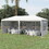 Outsunny 10' x 20' Large Party Tent, Events Shelter Canopy Gazebo with 4 Removable Side Walls, Shade Shelter for Weddings, White W2225P200417