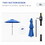 Outsunny 9FT 3 Tiers Patio Umbrella Outdoor Market Umbrella with Crank, Push Button Tilt for Deck, Backyard and Lawn, Dark Blue W2225P200444
