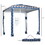 Outsunny Quick Beach Cabana Canopy Umbrella, 6.5' Easy-Assembly Sun-Shade Shelter with Sandbags and Carry Bag, Cool UV50+ Fits Kids & Family, Blue Coconut Palm W2225P200456