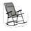 Outsunny 2 Piece Outdoor Rocking Chair Set, Patio Folding Lawn Rocker Set with Headrests for Yard, Patio, Deck, Backyard, Gray W2225P200467