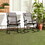 Outsunny 2 Piece Outdoor Rocking Chair Set, Patio Folding Lawn Rocker Set with Headrests for Yard, Patio, Deck, Backyard, Gray W2225P200467