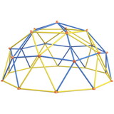 Outsunny Climbing Dome, 10' Jungle Gym Supports 594 lbs. for 1-6 Kids, Outdoor Play Equipment for 3-8 Years Old, Easy Install, Multi-Color W2225P200484