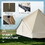 Outsunny 10-Person Yurt Tent Glamping Bell Tent with Spacious Interior, Breathable Waterproof Design, for Family Outdoor Camping, 16' x 16' x 10' W2225P200508