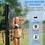 Outsunny 7' Outdoor Solar Heated Shower with 360 Rotating Rainfall & Handheld Shower Head, Foot Shower Faucet, Temperature and Pressure Adjustable, Holds 9.2 Gallons for Backyard Pool W2225P200539