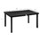 Outsunny Outdoor Dining Table for 6 Person, Rectangular Patio Table, Aluminum Metal Legs for Garden, Lawn, Patio, Woodgrain Black W2225P200565