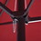 Outsunny Extra Large 15ft Patio Umbrella, Double-Sided Outdoor Umbrella with Crank Handle and Air Vents for Backyard, Deck, Pool, Market, Wine Red W2225P200608