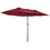 Outsunny Extra Large 15ft Patio Umbrella, Double-Sided Outdoor Umbrella with Crank Handle and Air Vents for Backyard, Deck, Pool, Market, Wine Red W2225P200608