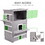 PawHut 3-Story Cat House Feral Cat Shelter, Outdoor Kitten Condo with Raised Floor, asphalt Roof, Escape Doors, Jumping Platforms, Grey W2225P200611