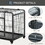 PawHut Folding Design Heavy Duty Metal Dog Cage Crate & Kennel with Removable Tray and Cover, & 4 Locking Wheels, Indoor/Outdoor 37" W2225P200636