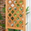 Outsunny Patio Garden Bench Arbor Arch with Pergola and 2 Trellises, 3 Seat Natural Wooden Outdoor Bench for Grape Vines & Climbing Plants, Backyard Decor, Brown W2225P200650