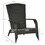 Outsunny Patio Wicker Adirondack Chair, Outdoor All-Weather Rattan Fire Pit Chair w/ Soft Cushions, Tall Curved Backrest and Comfortable Armrests for Deck or Garden, Cream White W2225P200658