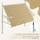 Outsunny Manual Retractable Awning, 118" Non-Screw Freestanding Patio Sun Shade Shelter with Support Pole Stand and UV Resistant Fabric, for Window, Door, Porch, Deck, Beige W2225P200706