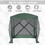 Outsunny Pop Up Camping Canopy Gazebo Screen Shelter Tent with Single Person Easy Set-Up, Ventilating Mesh, Portable Carry Bag for Outdoor Camping Party Event, 7x7FT, Green W2225P200735