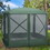 Outsunny Pop Up Camping Canopy Gazebo Screen Shelter Tent with Single Person Easy Set-Up, Ventilating Mesh, Portable Carry Bag for Outdoor Camping Party Event, 7x7FT, Green W2225P200735