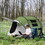 Outsunny Pop Up Tent, Instant Camping Tent with Porch and Carry Bag, 3000mm Waterproof, for 2-3 People, Green, (Poles Included) W2225P200771