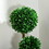 HOMCOM 3ft/35.5" Artificial 3 Ball Boxwood Topiary Tree with Pot, Indoor Outdoor Fake Plant for Home Office, Living Room Decor W2225P200815