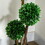 HOMCOM 3ft/35.5" Artificial 3 Ball Boxwood Topiary Tree with Pot, Indoor Outdoor Fake Plant for Home Office, Living Room Decor W2225P200815