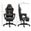 Vinsetto Racing Gaming Chair Diamond PU Leather Office Gamer Chair High Back Swivel Recliner with Footrest, Lumbar Support, Adjustable Height, Brown W2225P200822