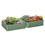 Outsunny 2 Piece Galvanized Raised Garden Bed, 3.3' x 3.3' x 1' Metal Planter Box, for Growing Vegetables, Flowers, Herbs, Succulents, Green W2225P200831