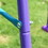 Outsunny Metal Swing Set with Glider, Two Swing Seats and Adjustable Height, Outdoor Heavy Duty A-Frame Suitable for Playground, Backyard, Purple W2225P200834