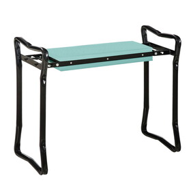 Outsunny Padded Garden Kneeler and Seat Bench, Padded Foldable Garden Stool, Green W2225P200843