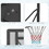 Soozier Portable Basketball Hoop, 7.5-10FT Height Adjustable Swimming Pool Basketball Goal with 43.25" Backboard, Wheels and Fillable Base, for Youth & Adults W2225P200922