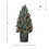 HOMCOM 18" Tall Unlit Miniature Snow-Flocked Tabletop Artificial Christmas Tree, Holiday Decoration with Pine Cones and Berries W2225P200937