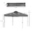 Outsunny 10' x 10' Pop Up Canopy Tent, Instant Sun Shelter with 3-Level Adjustable Height, Top Vents and Wheeled Carry Bag for Outdoor, Garden, Patio, Dark Gray W2225P200944