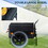 Aosom Bicycle Cargo Trailer with Removable Box and Waterproof Cover, Bike Wagon Trailer with Two 16in Wheels W2225P217048