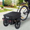 Aosom Bicycle Cargo Trailer with Removable Box and Waterproof Cover, Bike Wagon Trailer with Two 16in Wheels W2225P217048