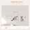 PawHut 6-pc Modern Cat Wall Shelves for Indoor Cats, Height Adjustable Jumping Platforms & Cat Hammock, Cat Shelves and Perches for Wall-Mounted Cat Tree, Cat Climbing Shelf Set, Cream W2225P217051