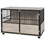 PawHut 39.5" Dog Crate Furniture End Table, Wooden Dog Kennel Indoor Pet House with 3 Doors, for Small to Large Dogs W2225P217156