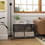 PawHut 39.5" Dog Crate Furniture End Table, Wooden Dog Kennel Indoor Pet House with 3 Doors, for Small to Large Dogs W2225P217156