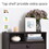 HOMCOM Slim Shoe Cabinet, Trendy Shoe Storage Cabinet with 3 Large Fold-Out Drawers & a Spacious Top Surface for Small Items, Espresso W2225P217208