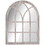 HOMCOM 41" x 31.5" Large Rustic Wall Mirror, Arch Window Mirror for Wall Decor in Living Room, Bedroom, Entryway, Natural W2225P217277