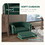 PawHut Dog Couch Fancy Pet Bed Modern Dog Sofa for Small and Medium Dogs Cats, with Soft Cushion, Washable and Removable Cover, Dark Green W2225P217299