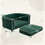 PawHut Dog Couch Fancy Pet Bed Modern Dog Sofa for Small and Medium Dogs Cats, with Soft Cushion, Washable and Removable Cover, Dark Green W2225P217299