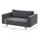 PawHut Raised Dog Sofa, Elevated Pet Sofa for Small and Medium Dogs with Removable Seat and Back Cushions, Anti-Slip Pads, Gray W2225P217300