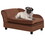 PawHut Luxury Fancy Dog Bed for Small Dogs with Hidden Storage, Small Dog Couch with Soft 3" Foam, Dog Sofa Bed, Cushy Dog Bed, Modern Pet Furniture for Puppies and Little Breeds, Brown W2225P217301