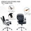 Vinsetto Velvet Home Office Chair, Button Tufted Desk Chair with Padded Armrests, Adjustable Height and Swivel Wheels, Black W2225P217495