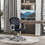 Vinsetto Velvet Home Office Chair, Button Tufted Desk Chair with Padded Armrests, Adjustable Height and Swivel Wheels, Black W2225P217495