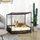 PawHut Wicker Dog House Raised Rattan Extendable Puppy Bed Cat Shelter for Indoor Outdoor Garden Patio Pet Sofa with Removable Cushion for Medium Sized Pet Mixed-Brown W2225P217557