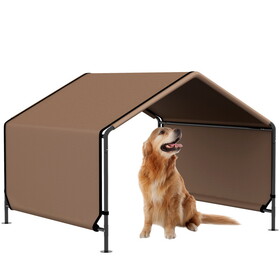 PawHut Dog Shade Shelter, Portable Pet Tent, Water Resistant Dog House for Shade Protection, Outdoor, Garden, Patio, Backyard, Brown W2225P217600